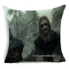 ZENGIA Hey You вы окончательно проснулся Skyrim мем Подушка Чехол белье диванные подушки сиденья для автомобиля диван Чехол для декоративной подушки Чехол для подушки