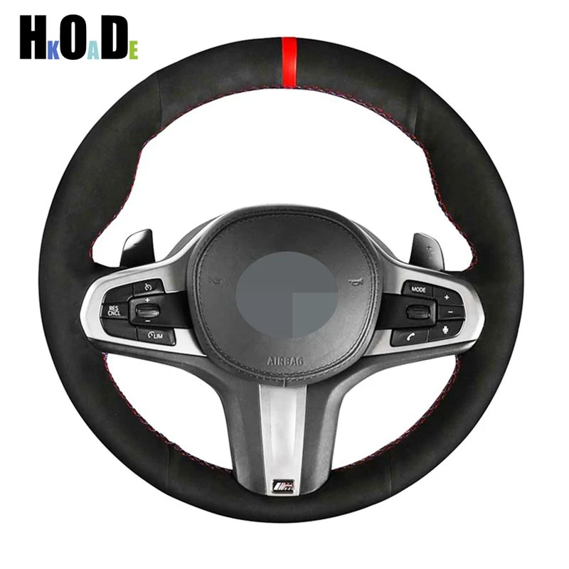 Чехол рулевого колеса автомобиля для BMW M X3 G01 X4 G02 X5 G05 G16 G15 G14 G32 G30 G31 G20 G21 мягкая