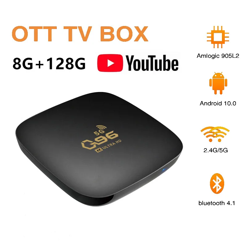 ТВ приставка Android 10 0 VS D9 Max TV BOX 8G128G 2 4G Φ WIFI S905 4K 3D bluetooth приемник 1080P телеприставка
