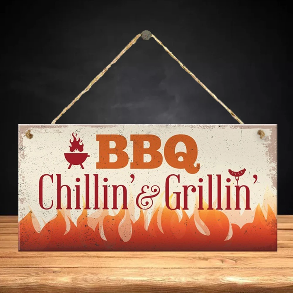 Деревянный барбекю украшения профиль для деревянные Настенный декор Бар Паб