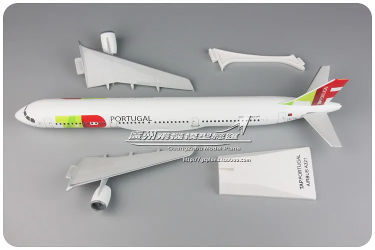 

45cm Big Size TAP Air Portugal TAP A321 CS-TJF 1:100 Assembled Airplane Model for Plane Model Collector