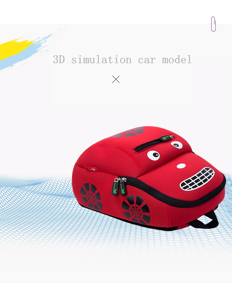NOHOO 3D Детские школьные ранцы для мальчиков милые детские рюкзаки малышей детский