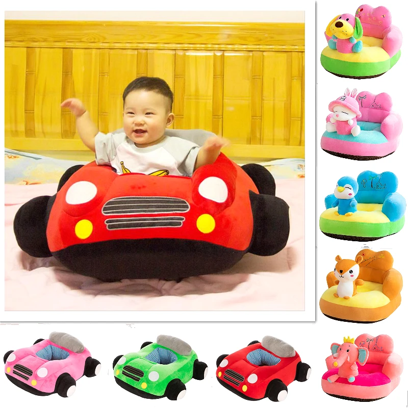 

Baby Seats Sofa Toys Car Seat Support Seat Baby Plush Without Filler Car Animals Soft Plush Sitting Chair Learning To Sit Toys