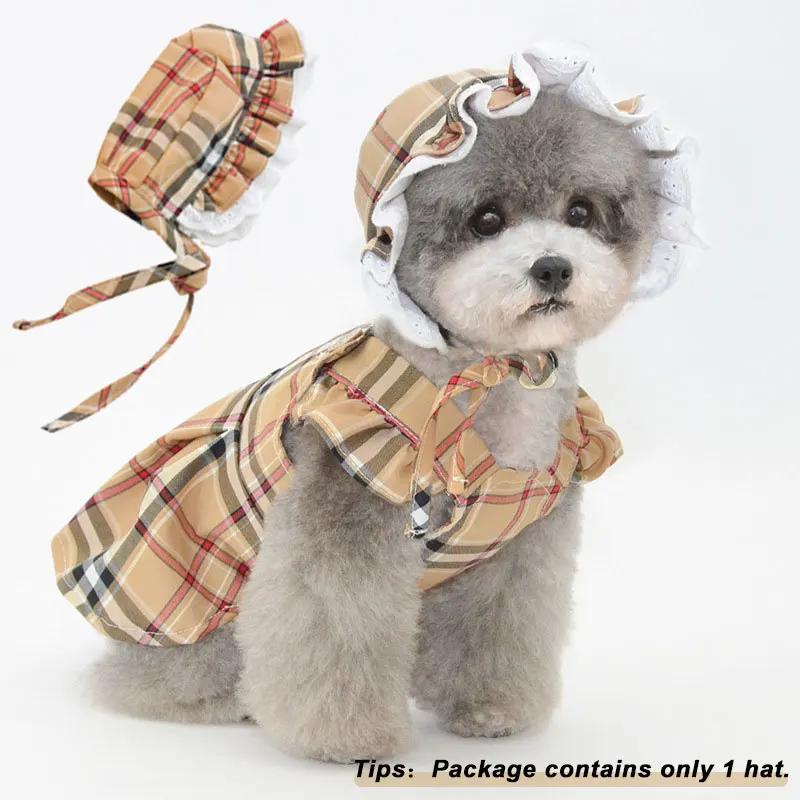 

Dog Cap for Small Medium Dogs Cotton Stripe Pet Products Leisure Outdoor Dog Accessories Luxury Cat Party Hat
