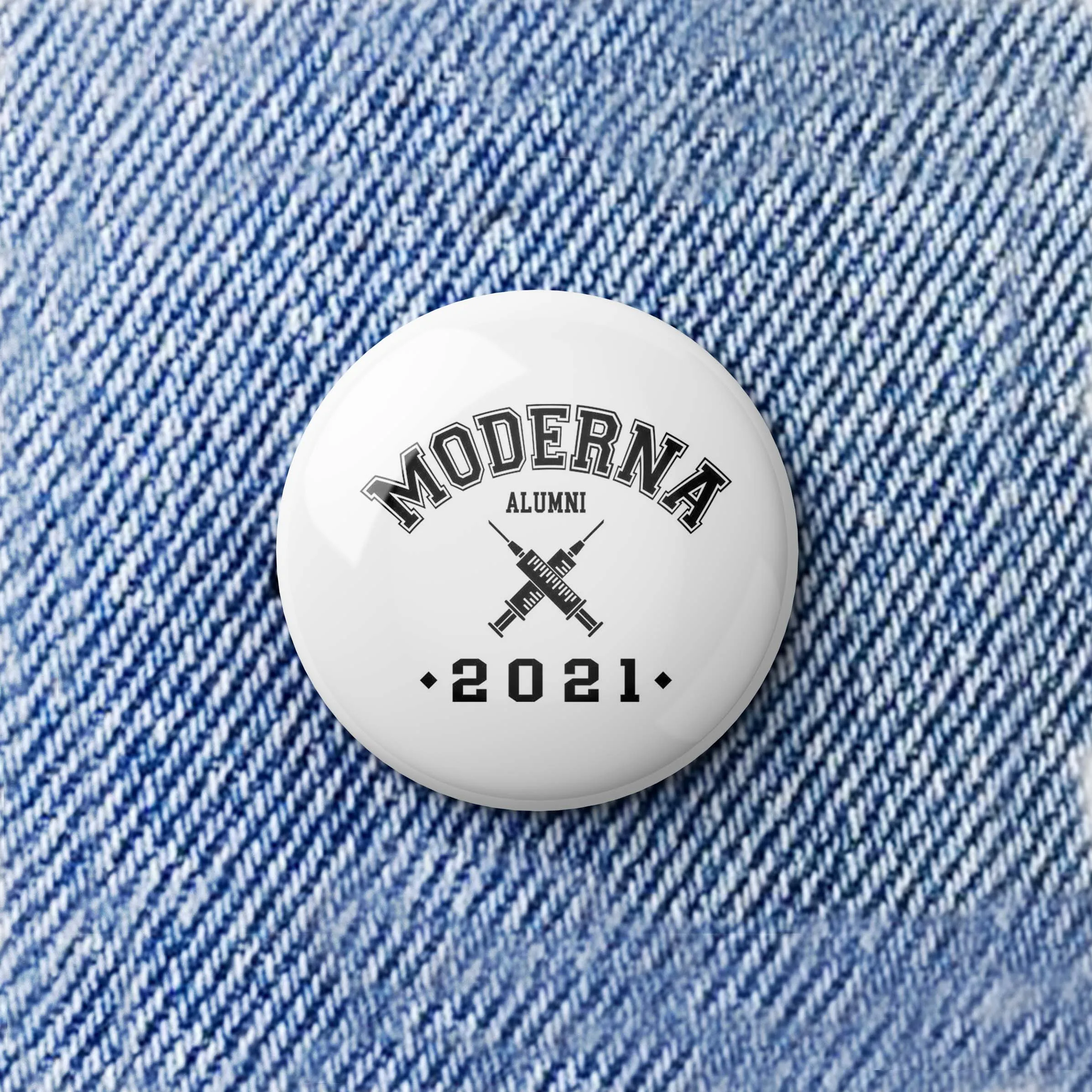

Moderna Alumni 2021 Vaccinated Soft Enamel Pin Clothes Cute Jewelry Fashion Metal Collar Lover Gift Women Lapel Pin Brooch