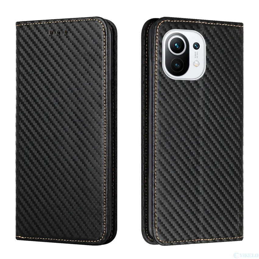 for poco m3 x3 nfc luxury carbon fiber phone case for xiaomi mi 11 10t note10 lite pro 5g note 10 cover card slot flip leather free global shipping