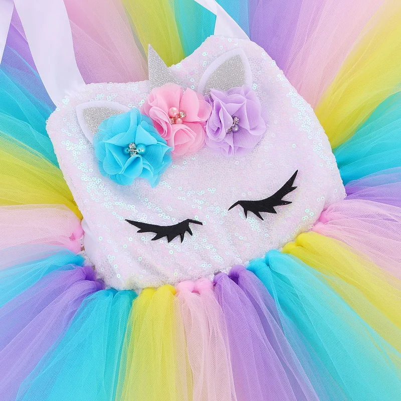 Детский костюм единорога для девочек комплект косплея на Рождество день