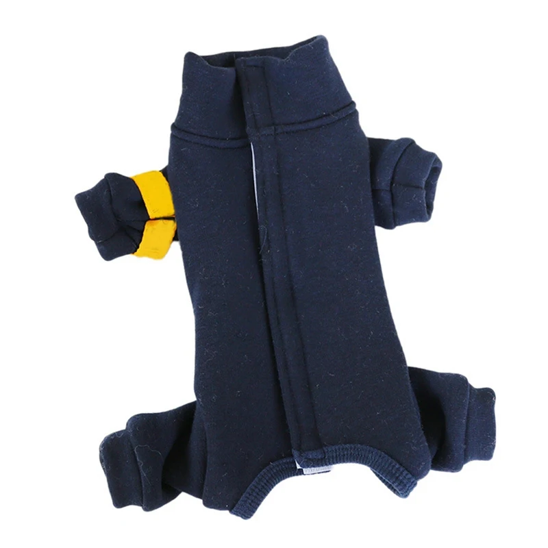 Зимняя одежда для собак щенков теплый комбинезон из полиэстера и хлопка костюм