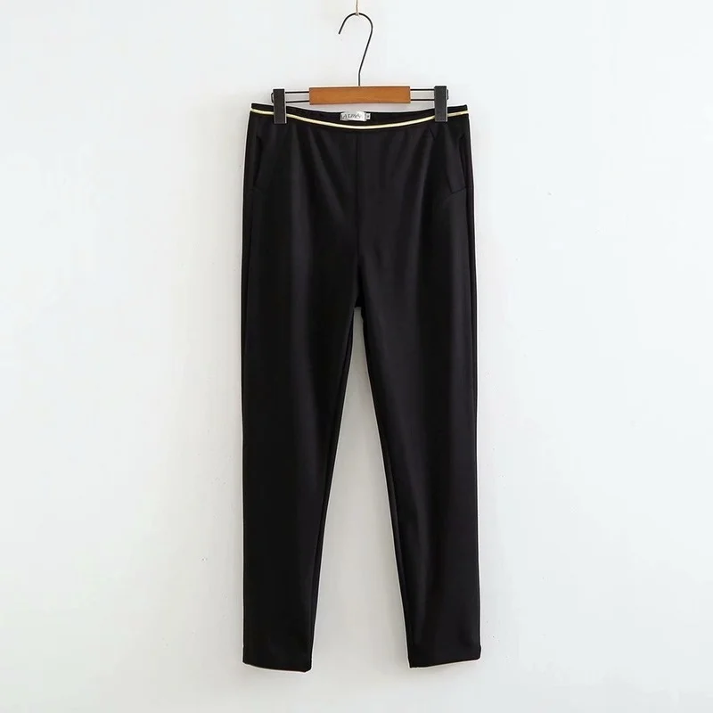 

Plus Size XL-4XL Women's Stretchable Pants Casual Solid Slim Pants