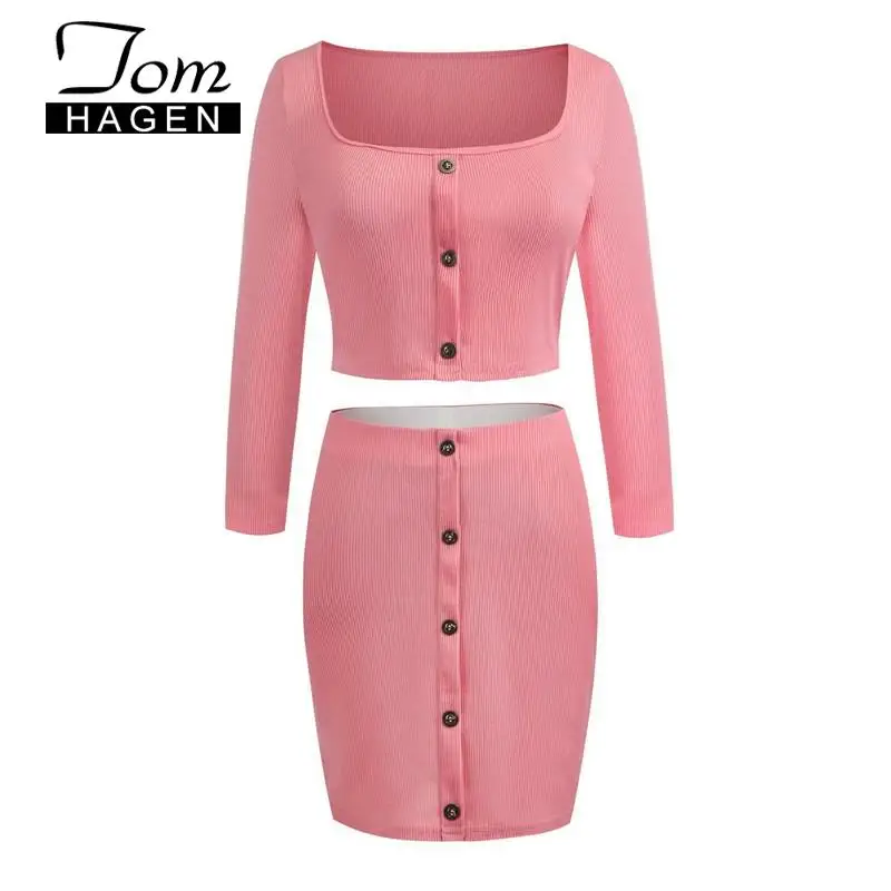 Комплект из 2 предметов женский летний сексуальный клубный укороченный топ и