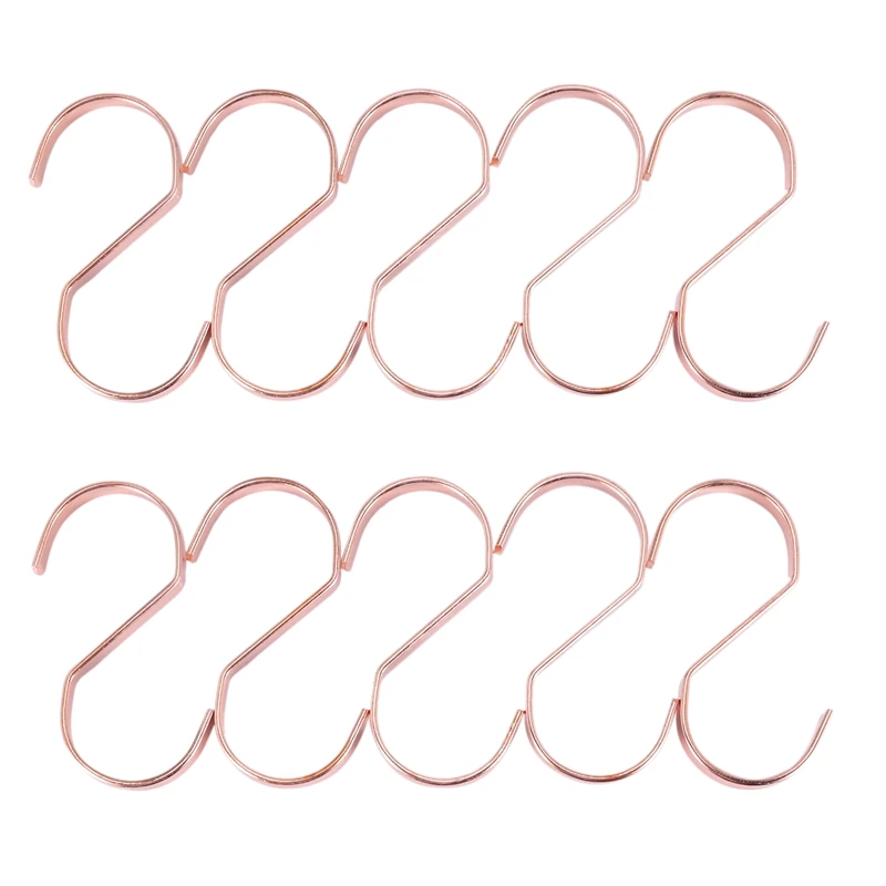 

S-образный крючок из нержавеющей стали, сушилка, искусственный крючок, розовое золото, вешалка для брюк и сумок