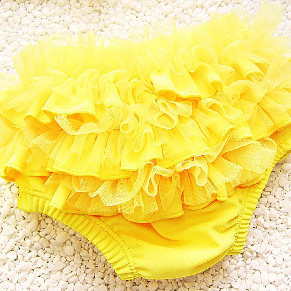 Летнее бикини для маленьких девочек купальный костюм с оборками из трех