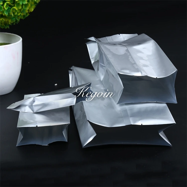 

Heat seal aluminum foil packaging bag 100pcs reusable Food grade Vacuum storage bags against from light and moisture