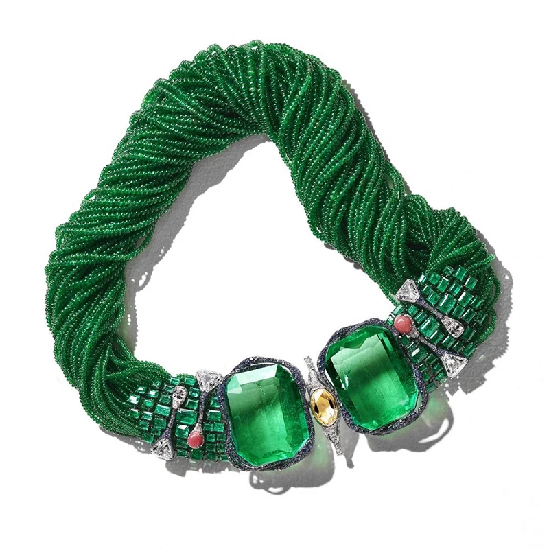 

Vintage Versailles garden necklace 210324-42