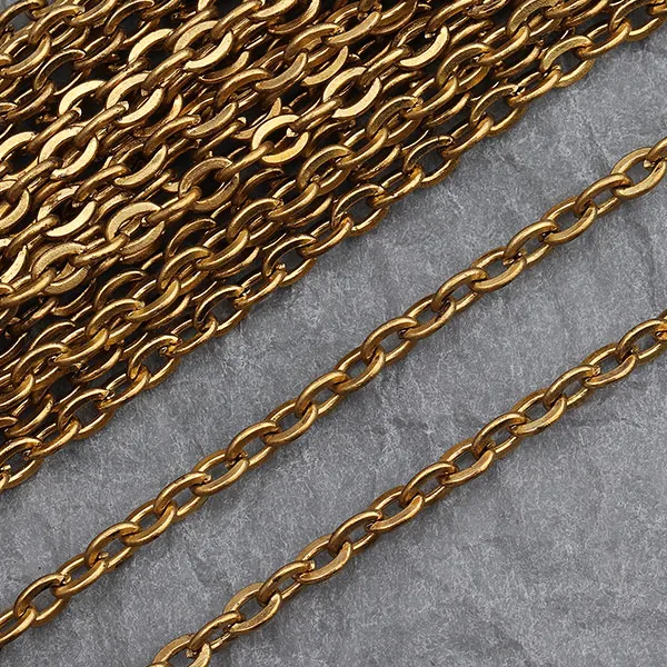 GUFEATHER C03/AliExpress Самая низкая цена бронза/аксессуары части/ювелирные аксессуары/diy цепи/античная бронза/10 м - Цвет: C0307