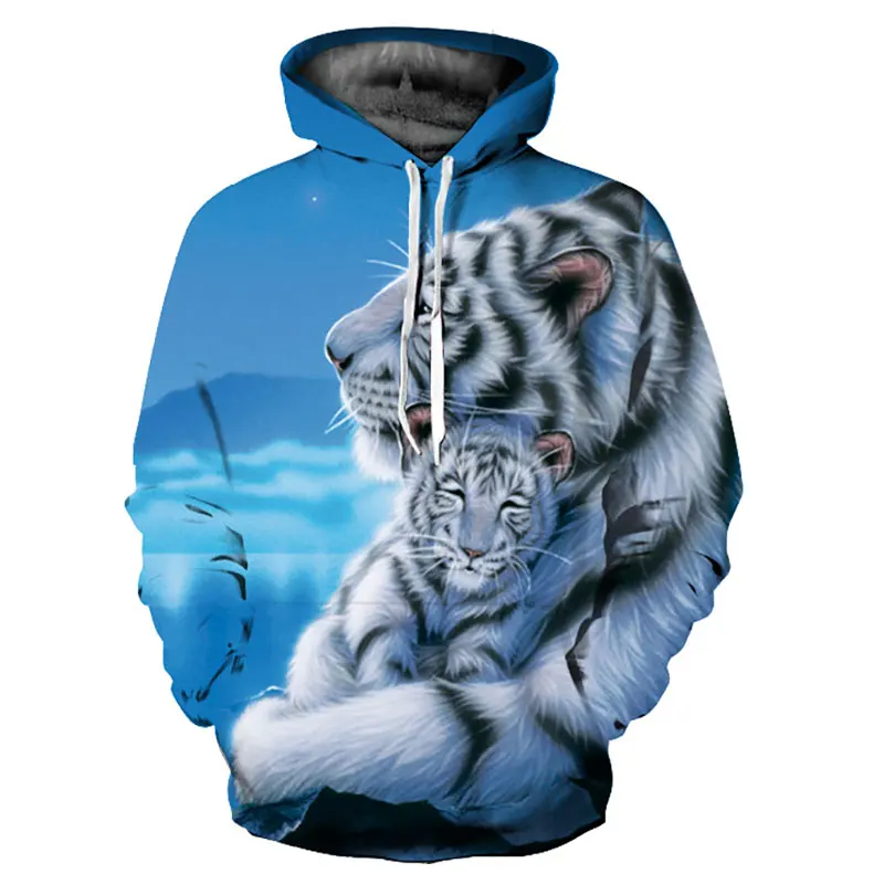 

Hooded 3d print New Fashion Hipster Sweatshirts Men/women 3d Hoodies Print Double Tigers Thin Hooded Hoodies Casual Hoody Tops