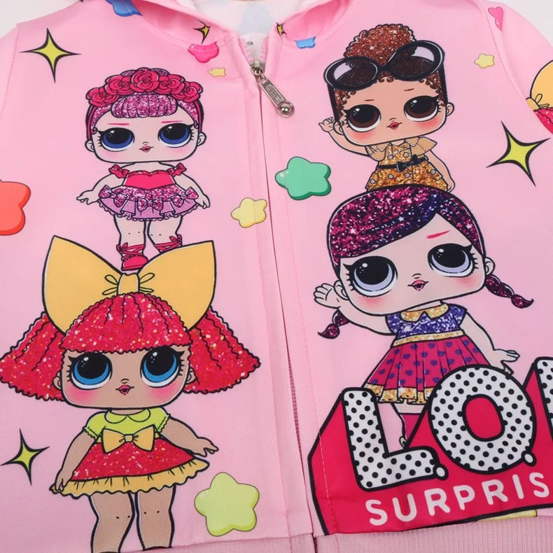 LOl/Новая детская куртка для девочек с рисунком сюрприз женская футболка длинными