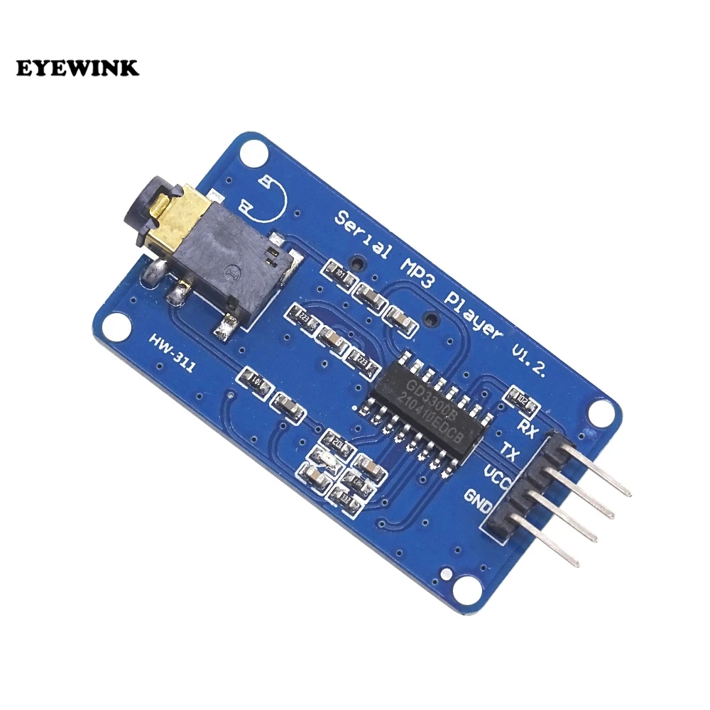 Mp3-плеер YX5300 UART TTL с последовательным управлением модуль поддержкой MP3/WAV Micro SD/SDHC