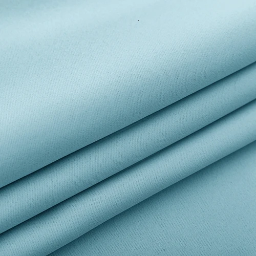 Light blue Высококачественные затемненные изоляционные шторы для гостиной, спальни, одноцветные высокие затемненные оконные шторы, могут быть выполнены по индивидуальному заказу - Цвет: Light blue