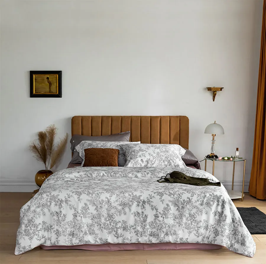 comprar Flor Pastoral Do Vintage Conjunto De Cama Menina, Elegante Americano Rústico Completa Rainha Rei Casa Têxtil Folha Fronha Colcha Capa