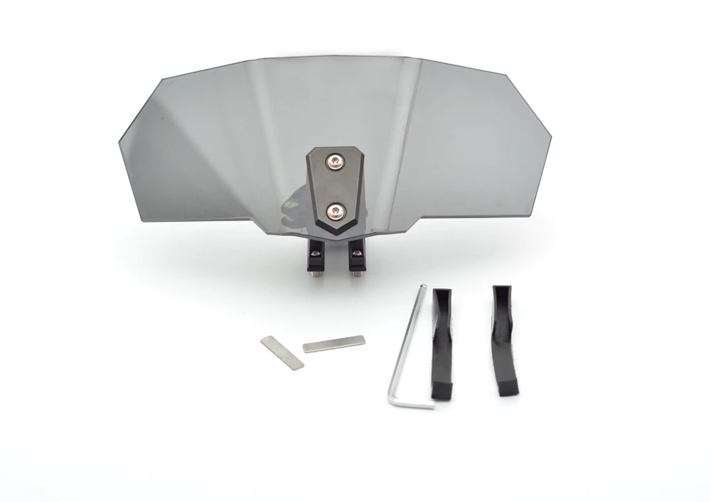 Регулируемый воздушный поток ветрового стекла черный алюминиевый блок для Honda