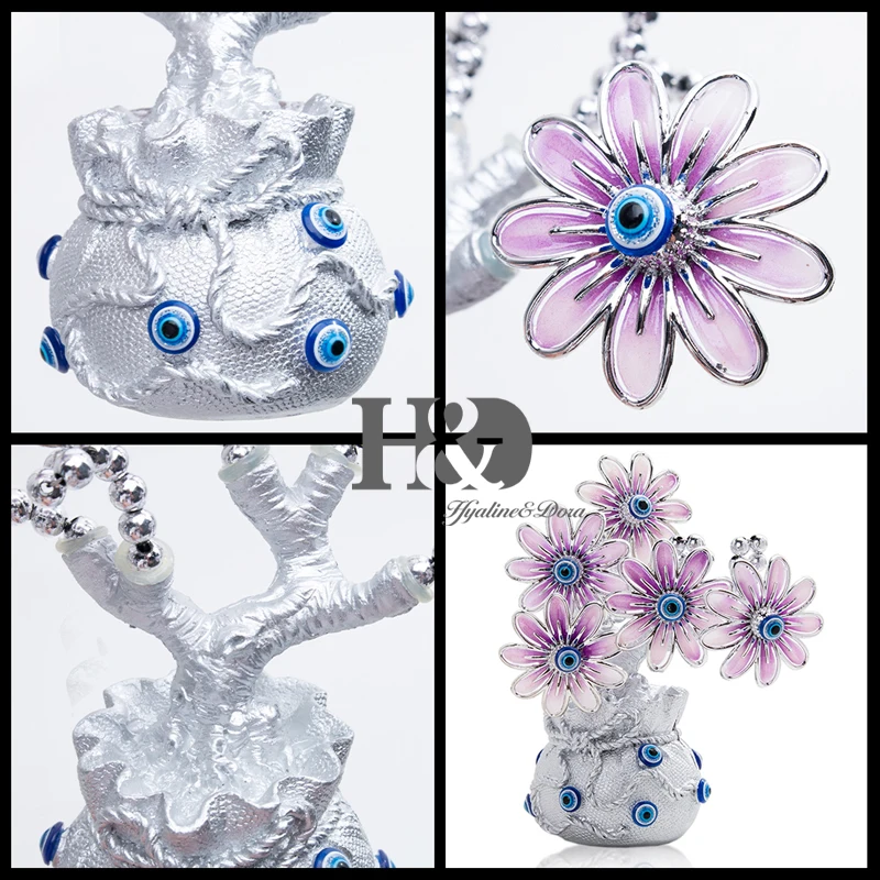 Статуэтка дерева H & D Fengshui Lucky Турецкая синего сглаза защита денег кошелек