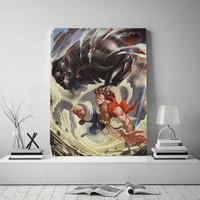 hd prints wall art modular one piece canvas anime role poster picture monkey d luffy painting modern home decoration living room