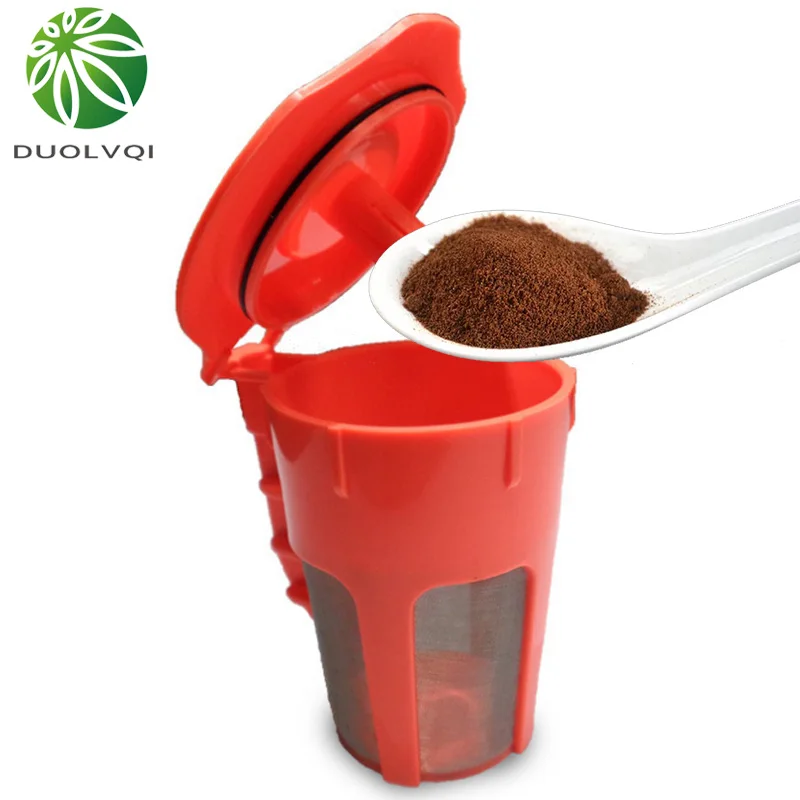 Duolvqi многоразовый фильтр для капсул кофе 80 мл из нержавеющей стали и ПП многоразовый фильтр для к-чашки аксессуары для кофеварок