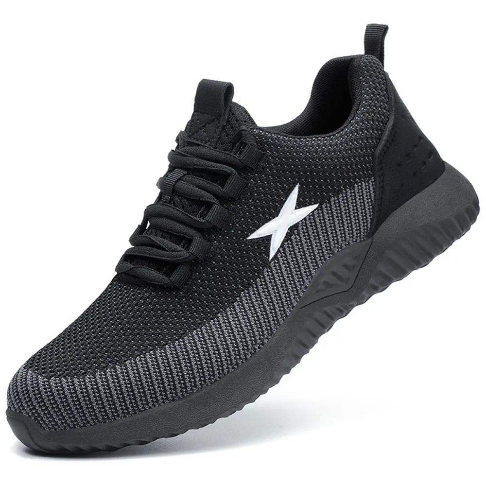 

Safety Work Shoes For Men Steel Toe Cap Anti-smashing Working Boots Breathable Outdoor Construction Shoes Work Big Size 48