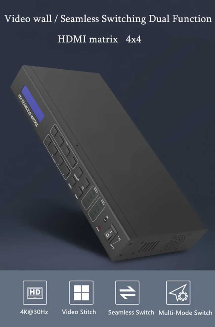 Матричный Коммутатор HDMI 4x4 out 3D видеоконференц-сервер HD переключатель контроллер