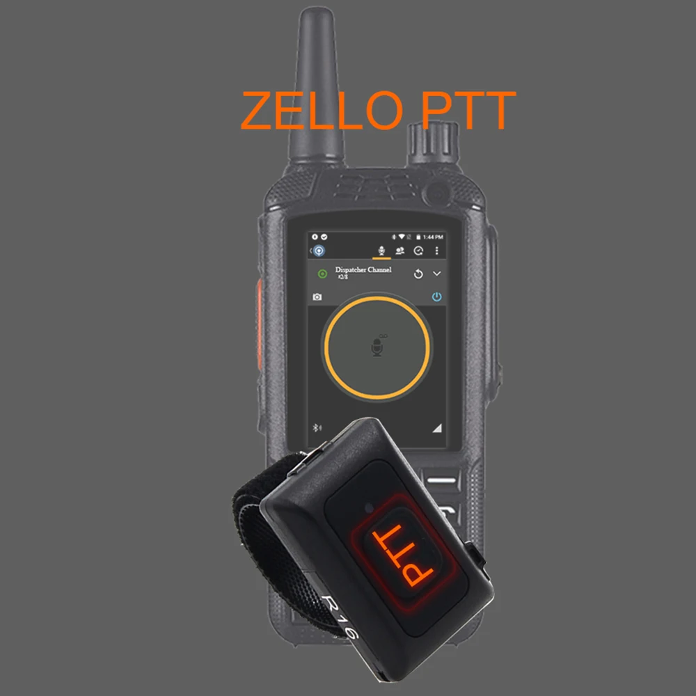 2020 Wireless Bluetooth Hands-free PTT  Walkie Talkie Button for Android Low Energy for Zello Work