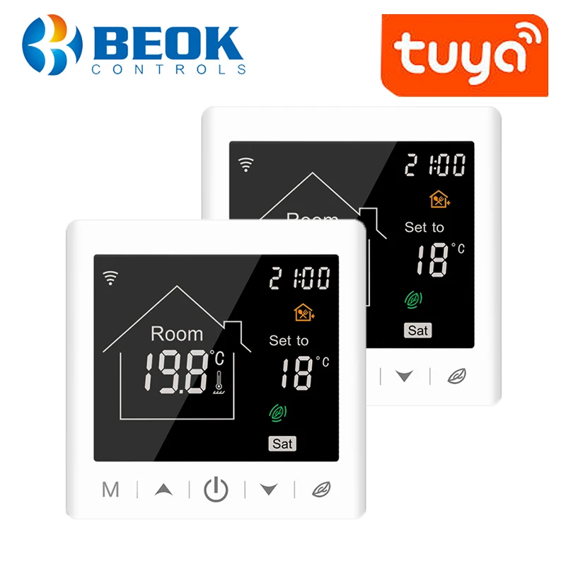 Умный нагревательный термостат Beok 16A Tuya, Wi-Fi, для теплого пола с функцией программирования на неделю, сенсорный экран, термостат
Умный нагревательный термостат Beok 16A Tuya, Wi-Fi, для теплого пола с функцией программирования на неделю, сенсорный экран, термостат