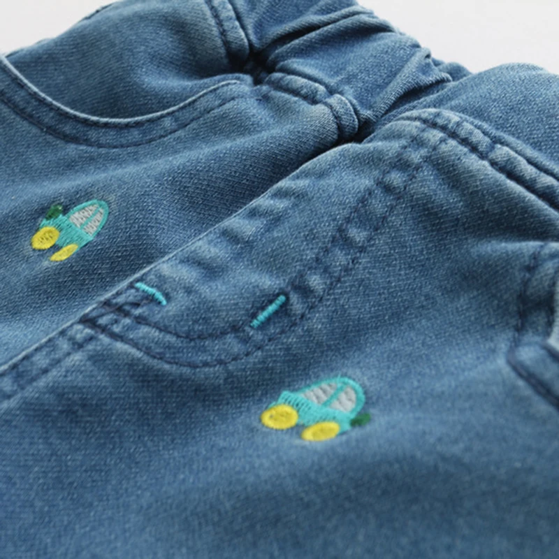 Джинсы для девочек Bear Leader весенние брюки с рисунком детские леггинсы-карандаш