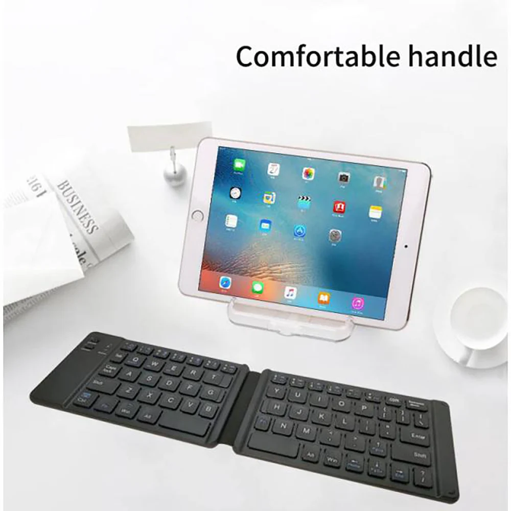 

Bluetooth Keyboard Light And Handy Bluetooth 3.0 Folding Keyboard Foldable BT Wireless Keypad For Phone Laptop Gaming Keyboard