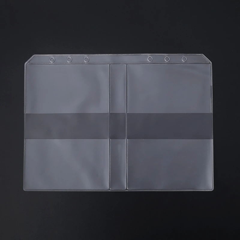 

Clear PVC Business Card Storage Bag Filing Products Holder Binder Folder Cover