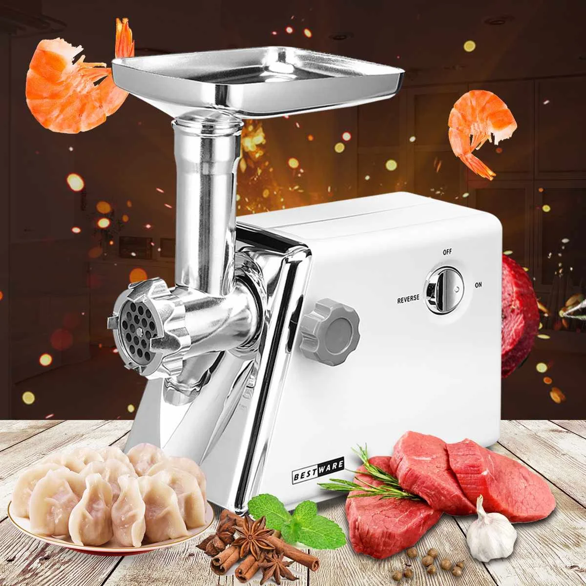 

2800W Electric Meat Grinders Heavy Duty Grinder home Sausage Stuffer Meat Mincer Chopper Multi-Function Kitchen Food Processor