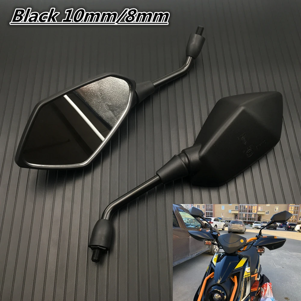Для Kawasaki NINJA Z750 Z800 Z900 Z1000 650R ER6N ER6F ER5 зеркало заднего вида 10 мм боковое для мотоцикла