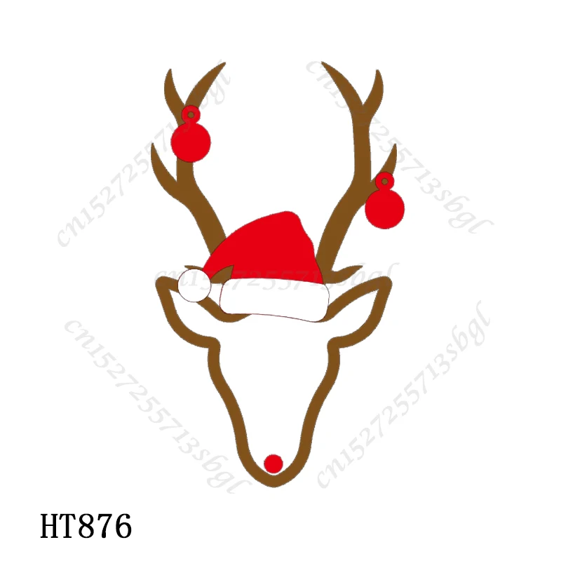 

Пресс-формы с рождественским оленем-новая форма для высечки и дерева, HT876 подходит для стандартных высекальных машин на рынке.