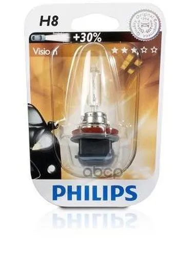 Лампа Галогенная Блистер 1шт H8 12v 35w Pgj19 1 Philips арт. 12360B1|Передние LED-фары для авто| |