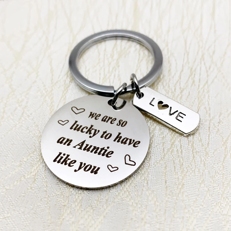 Брелок для ключей с тетей подарок любимой тети особые подарки на заказ брелок