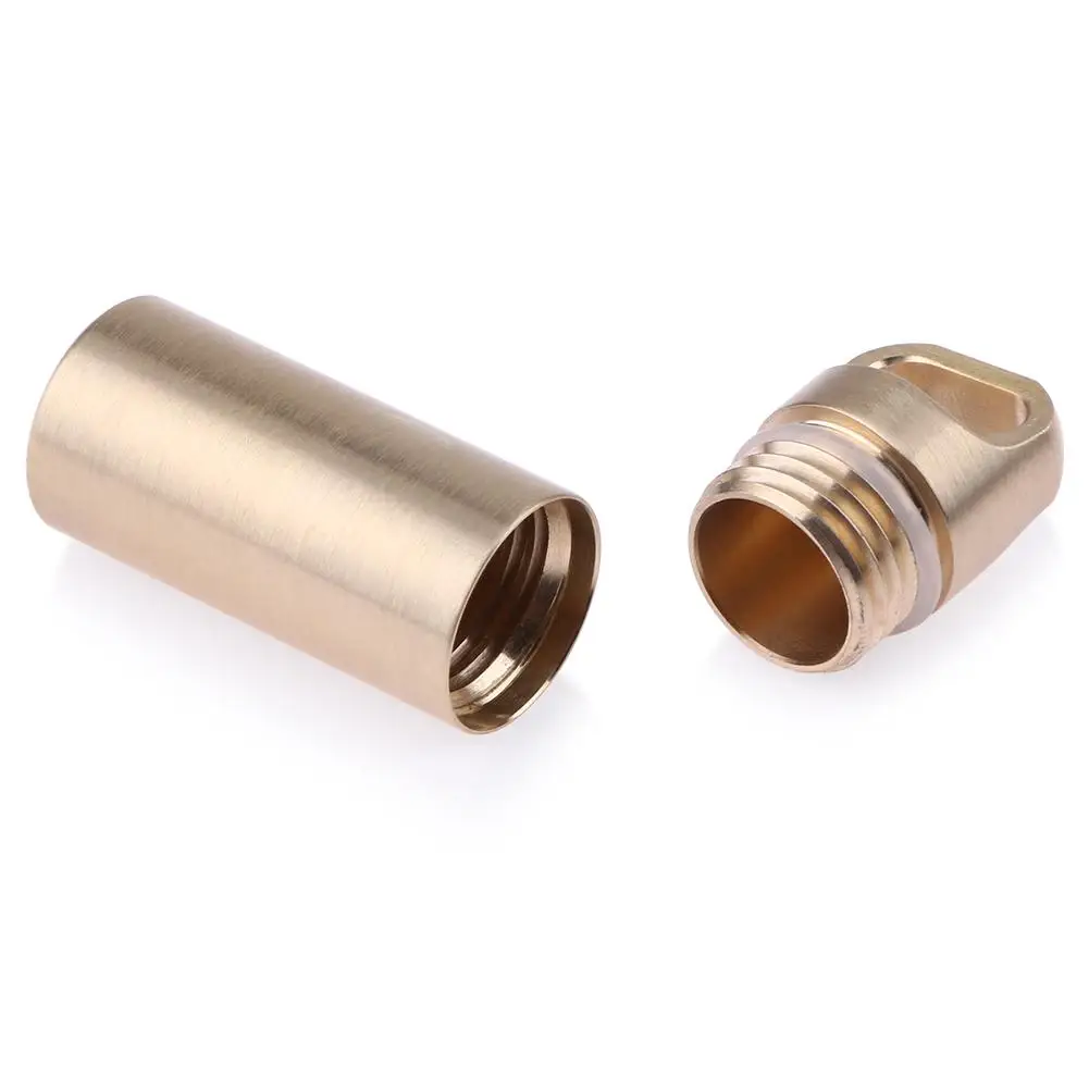 

2Sizes Aluminium alloy Pill Cases Multifunctional Brass Seal Cabin Waterproof Medicine Pill Cigarette Cases