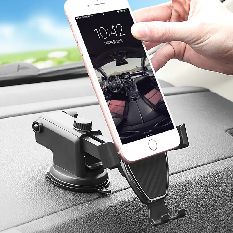 Автомобильный держатель для телефона на присоске приборной панели лобовое