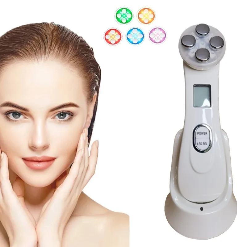 5in1 RF & EMS радио мезотерапия Электропорация уход за кожей лица Красота ручка Радио