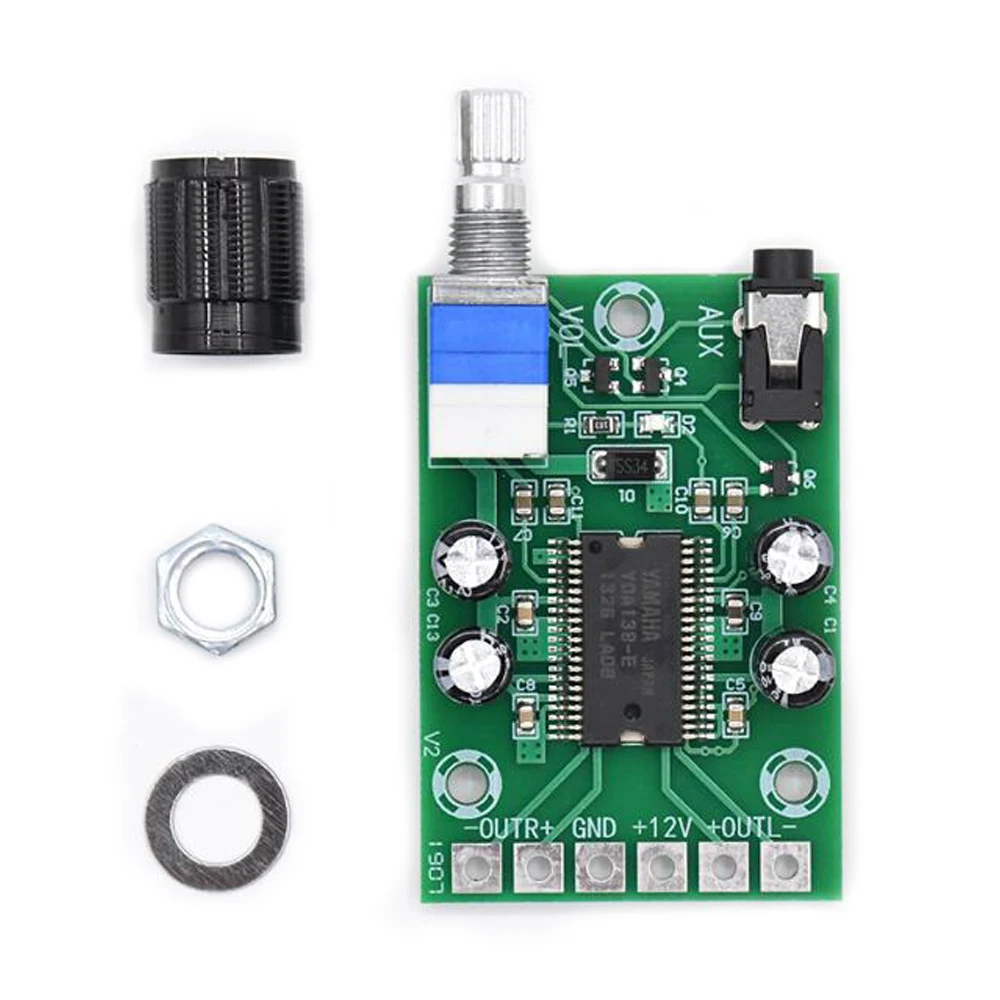 2*10W 12V DIY Digital Power Amplifier Board Audio Homemade Speaker | Лампы и освещение
