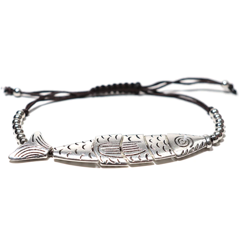 Браслет Noter с веревкой для мужчин и женщин креативный регулируемый браслет