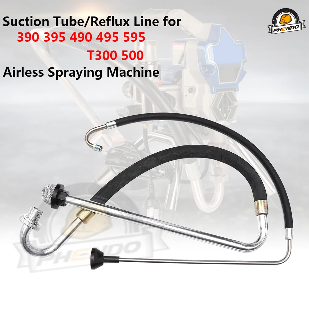 Всасывающая трубка PHENDO, всасывающий шланг для рефлюкса, безвоздушный распылитель краски, аксессуары 246386/ 246381 для Grc 390, 395-595 ST 395