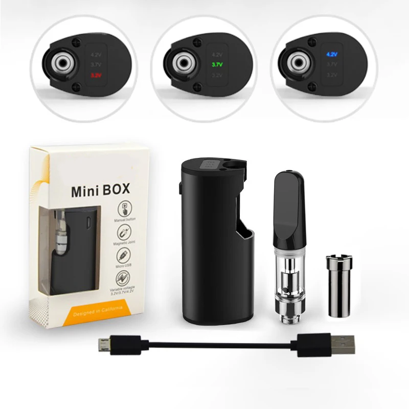 Мини-бокс вейп-набор мод атомайзер для КБД кальяна 650 мАч электронная сигарета