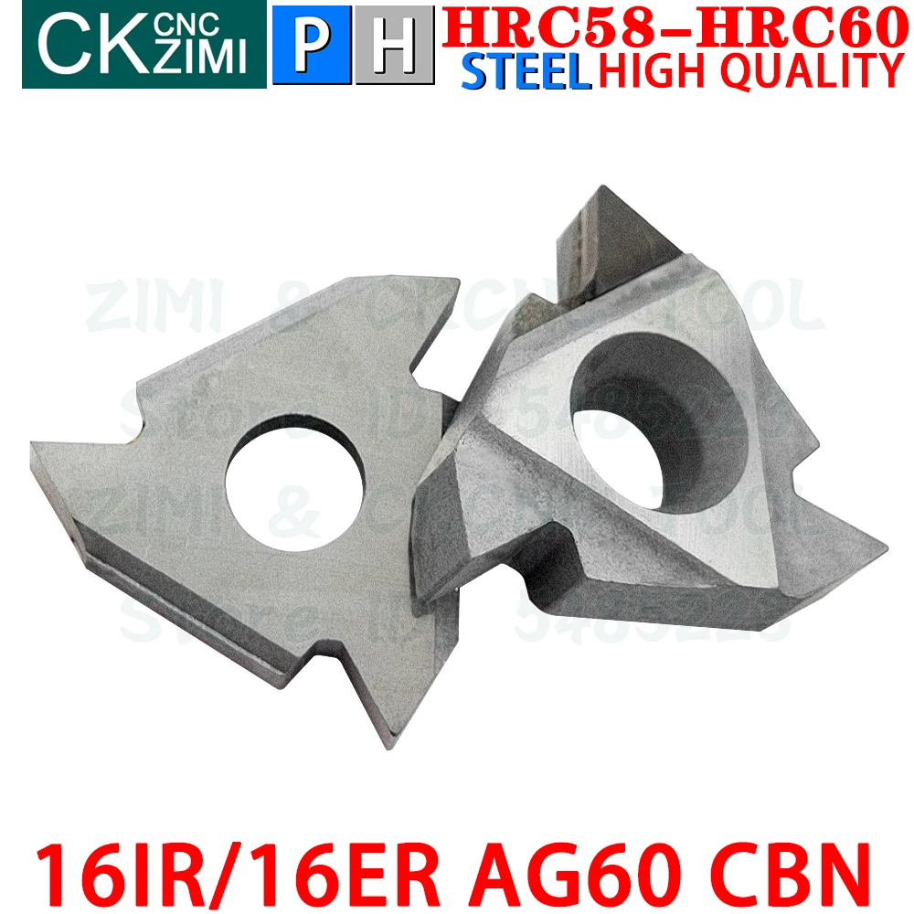 16IR AG60 CBN 16ER кубический нитрид бора вставки Внутренние Внешние резьбовые Токарные