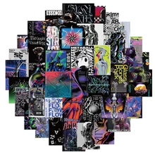 10/30/40pcs Harajuku Acid Graphic Stickers Decal DIY Skateboard Laptop Guitar Phone Luggage Car Helmet Cool Sticker For Kids Toy