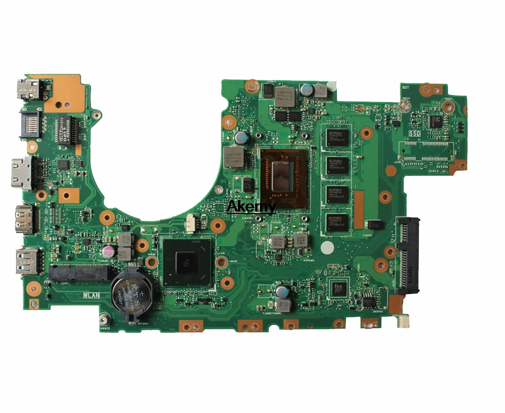 Материнская плата X502CA с процессором I3 I5 I7 4 Гб ОЗУ ASUS 15 дюймов X502C F502CA материнская